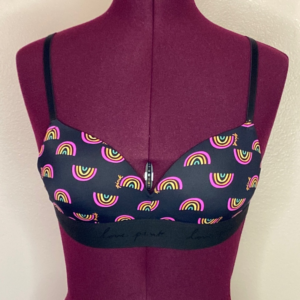PINK rainbow Wear Everywhere wireless push-up, 32B